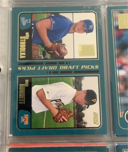 2001 Topps #359 Mike Stodolka / Sean Burnett Draft Picks — front