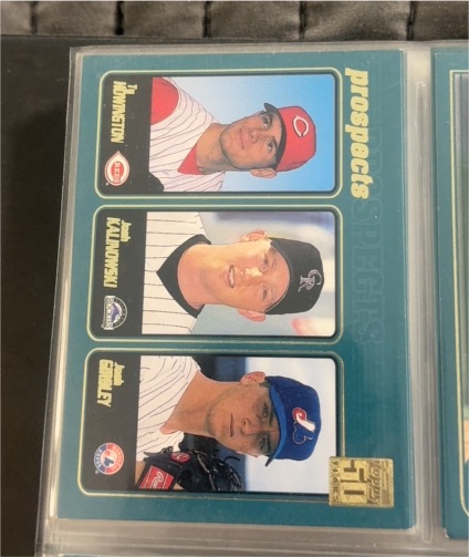 2001 Topps #365 Ty Howington, Josh Kalinowski, Josh Girdley Prospects — front