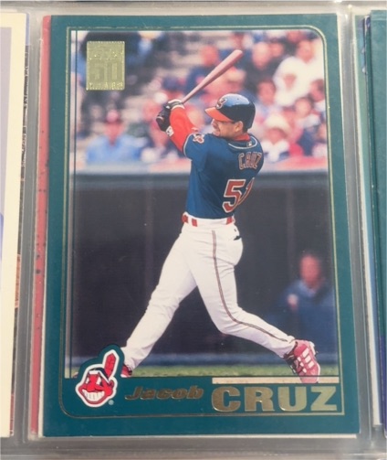 2001 Topps #298 Jacob Cruz Cleveland Indians — front