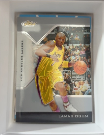 2004-05 Topps Finest #77 Lamar Odom — front