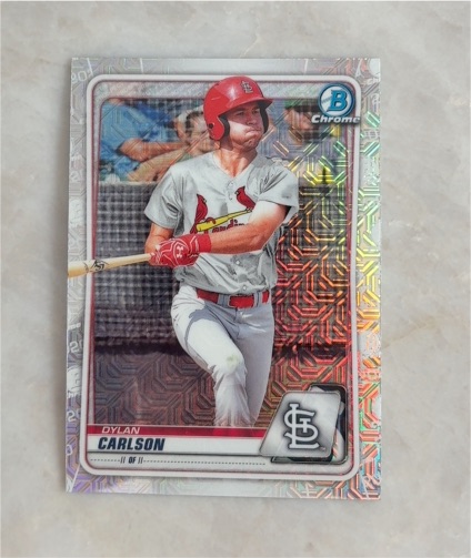 2020 Bowman Chrome Prospects #BCP-236 Dylan Carlson Mojo Refractor — front