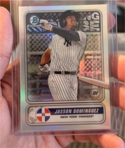 2020 Bowman Chrome #STG-JD Jasson Dominguez — front