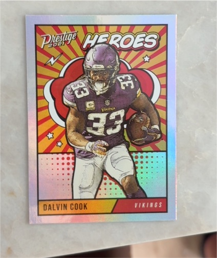 2021 Panini Prestige Heroes #HE-9 Dalvin Cook — front