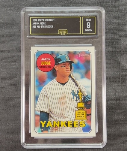 2018 Topps Heritage #25 Aaron Judge All-Star Rookie Cup — front