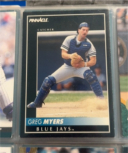 1992 Pinnacle #324 Greg Myers — front