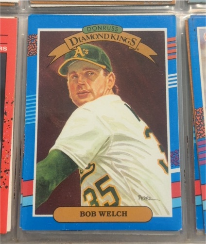 1991 Donruss Diamond Kings #20 Bob Welch — front