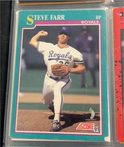 1991 Score #172 Steve Farr — front