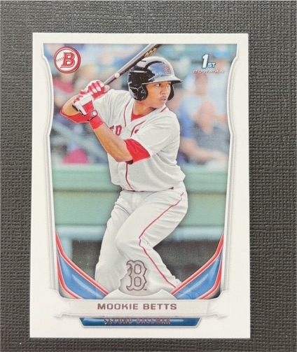 2014 Bowman #BP109 Mookie Betts — front