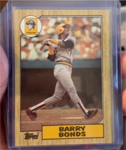 1987 Topps #320 Barry Bonds — front
