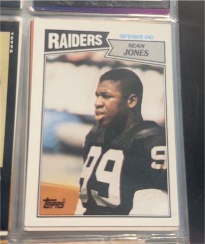 1987 Topps #222 Sean Jones — front