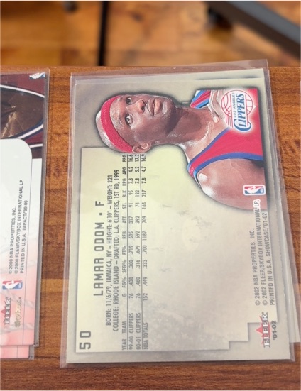 2002 NBA Showdown #092 Lamar Odom — front