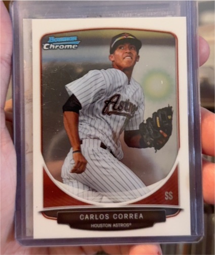 2013 Bowman Chrome Prospects #BCP100 Carlos Correa — front