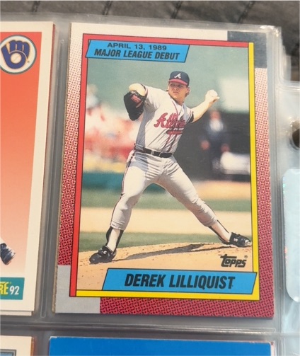 1989 Topps Major League Debut #70 Derek Lilliquist — front