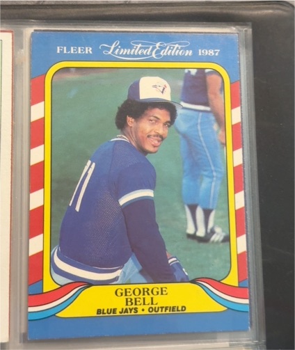 1987 Fleer Limited Edition #4 George Bell — front