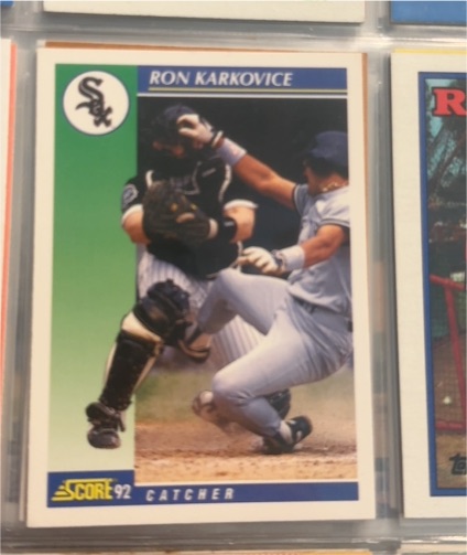 1992 Score #532 Ron Karkovice — front