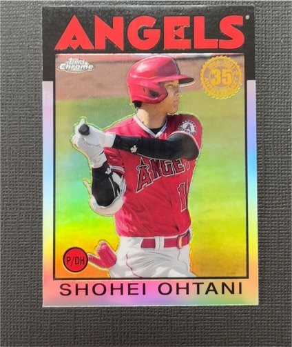 2021 Topps Chrome 35th Anniversary #86BC-9 Shohei Ohtani — front