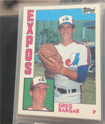 1984 Topps #474 Greg Bargar — front