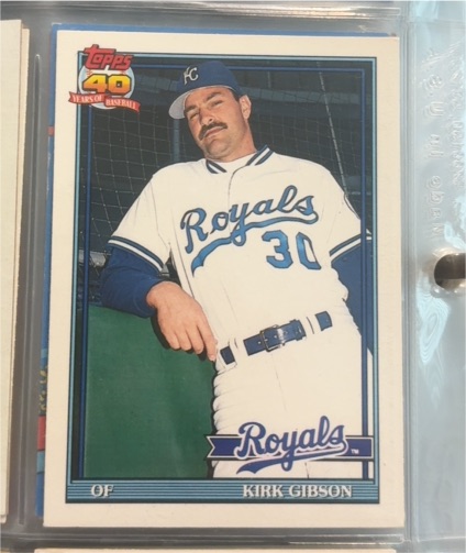 1991 Topps Traded #46T Kirk Gibson — front