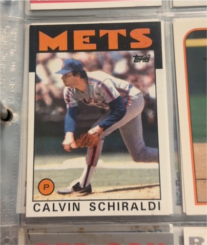 1986 Topps #210 Calvin Schiraldi — front