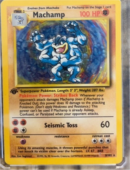 1999 Pokémon #8 Machamp — front
