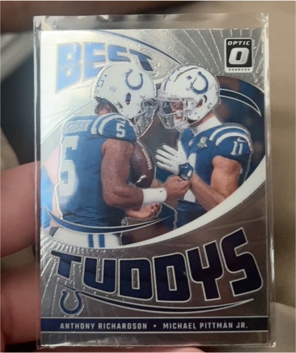 2024 Donruss Optic #7 Anthony Richardson / Michael Pittman Jr. Best Tuddys Colts — front