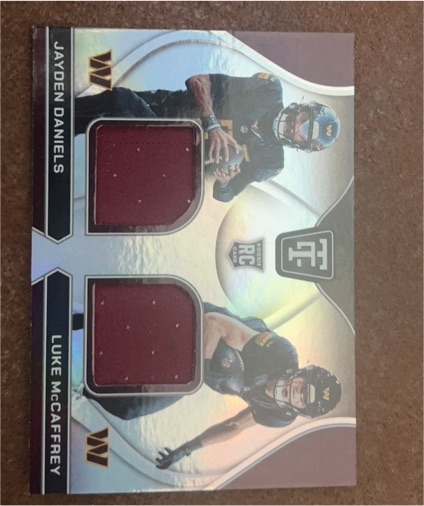 2024 Panini Totally Certified #RDS-WAS Jayden Daniels / Luke McCaffrey — front