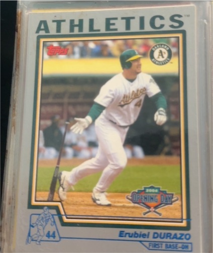 2004 Topps #151 Erubiel Durazo Oakland Athletics — front