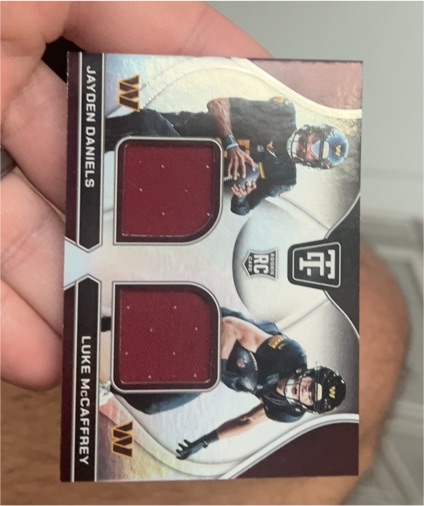 2024 Panini Totally Certified #RDS-WAS Jayden Daniels/Luke McCaffrey — front