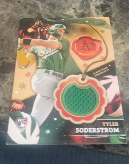 2024 Topps Holiday #RC-TS Tyler Soderstrom — front