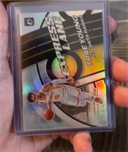 2021-22 Donruss Optic Express Lane #5 Trae Young — front