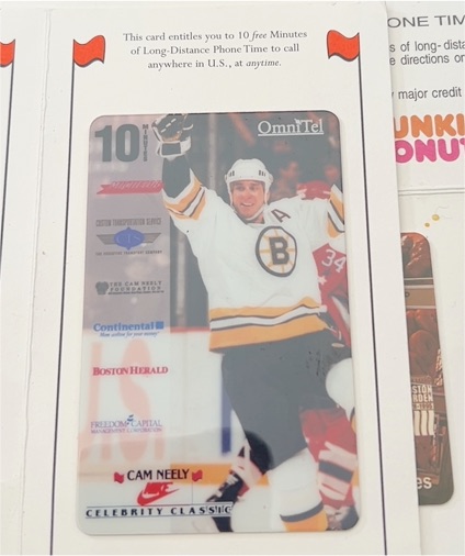 1996 OmniTel #10 Cam Neely — front
