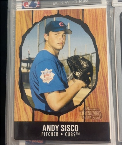 2003 Bowman Heritage #208 Andy Sisco — front