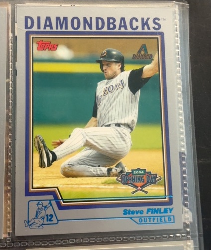 2004 Topps #12 Steve Finley — front