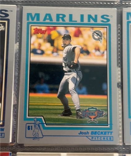 2004 Topps Opening Day #97 Josh Beckett Florida Marlins — front