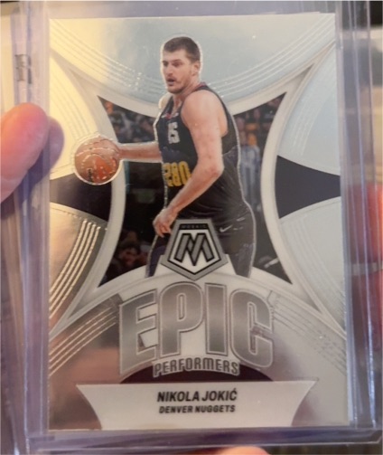 2021-22 Panini Mosaic #3 Nikola Jokić Epic Performers — front