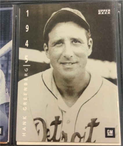 1994 Upper Deck The American Epic GM #4 Hank Greenberg — front