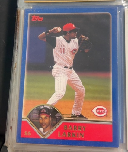2003 Topps #375 Barry Larkin — front