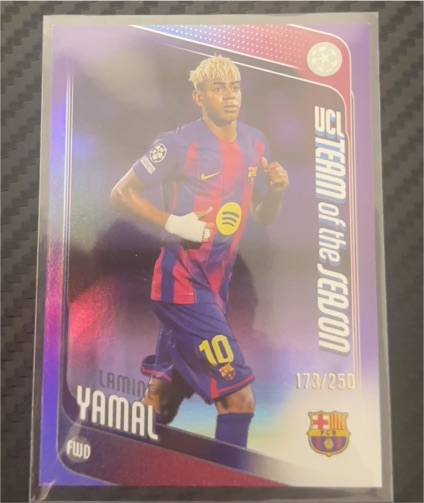 2025-26 Topps UEFA UCC Team of the Season #10 Lamine Yamal — front