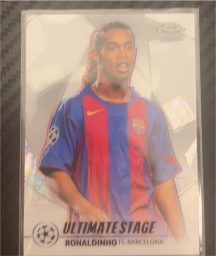 2025-26 Topps Chrome UEFA Club Competitions #US-23 Ronaldinho Ultimate Stage — front