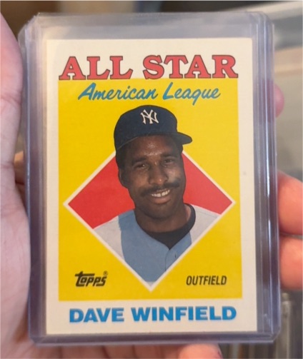 1988 Topps #392 Dave Winfield All-Star — front
