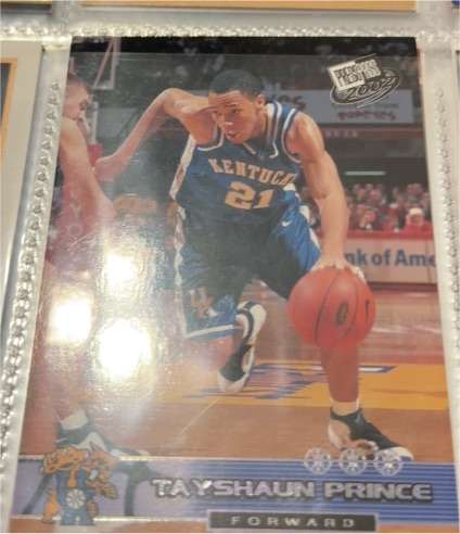 2002 Press Pass #20 Tayshaun Prince — front