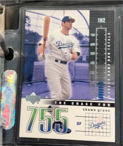 2003 Upper Deck Chase for 755 #C10 Shawn Green — front