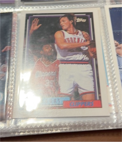 1992-93 Topps #95 Los Angeles Clippers Player — front