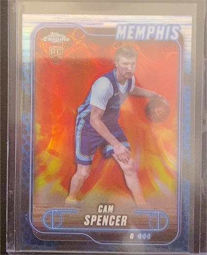 2024-25 Topps Chrome #130 Cam Spencer Rookie Memphis Grizzlies — front