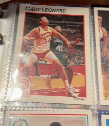 1991-92 Hoops #334 Gary Leonard Atlanta Hawks — front