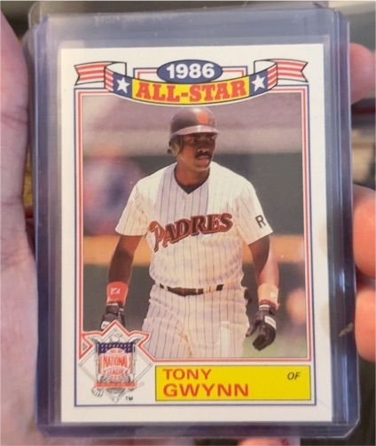1987 Topps #6 Tony Gwynn 1986 All-Star — front