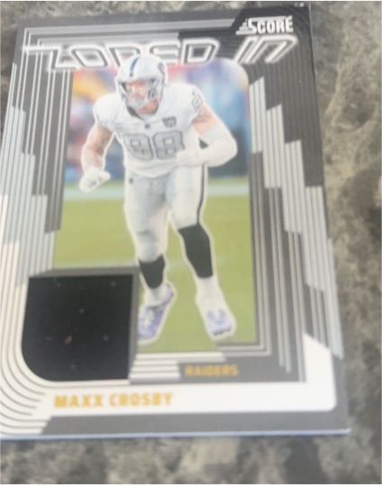 2025 Panini Score #ZON-MCY Maxx Crosby — front