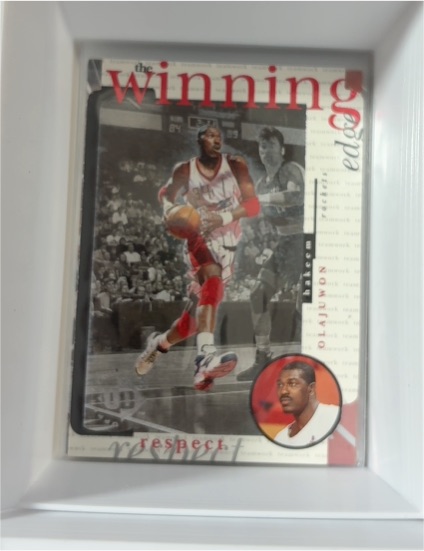 1996-97 Upper Deck UD3 #W6 Hakeem Olajuwon The Winning Edge — front