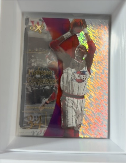 1997-98 SkyBox EX2001 #25 Hakeem Olajuwon — front