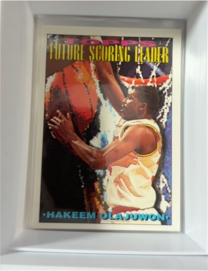 1993-94 Topps #385 Hakeem Olajuwon Future Scoring Leader — front